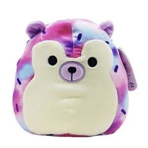 Squishmallow Yasmin The Hedgehog 8” Soft Plush Toy Kellytoy Pink Purple Aerie